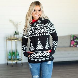 Mindy Mae’s Market Doublehood sweatshirt NWOT